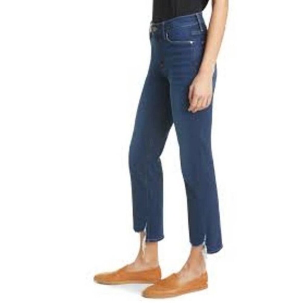 NWOT FRAME Le High Straight Leg Jeans in Cobbert Rips SIZE 29